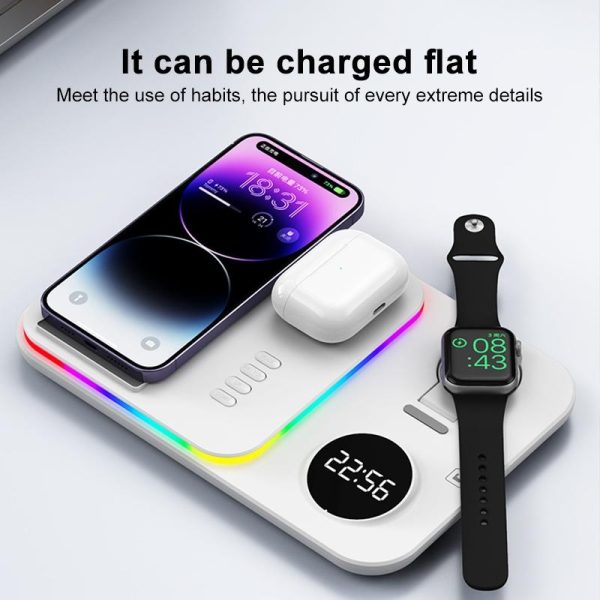 30W Wireless Charger Multifunctional - Black - Image 7