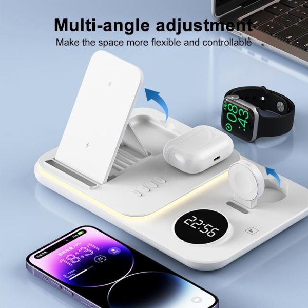 30W Wireless Charger Multifunctional - Black - Image 8