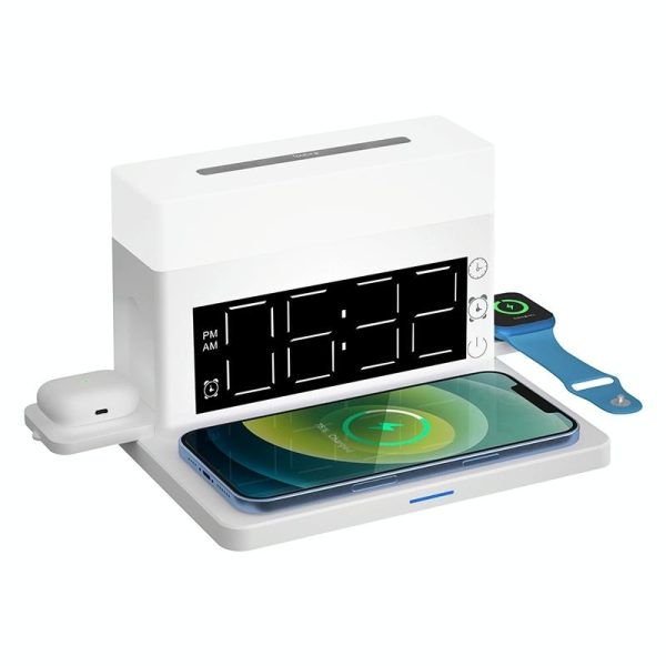 6 In 1 Wireless Charger N65 Multifunction - Black - Image 12