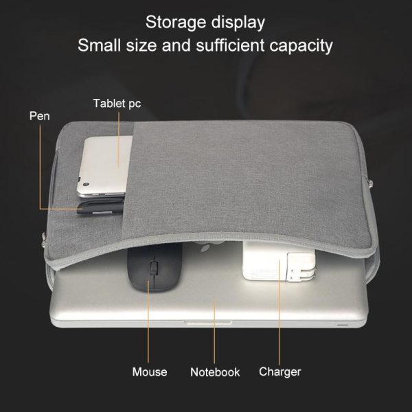 Denim Business Laptop Liner Bag for Tablets - Black - Image 8