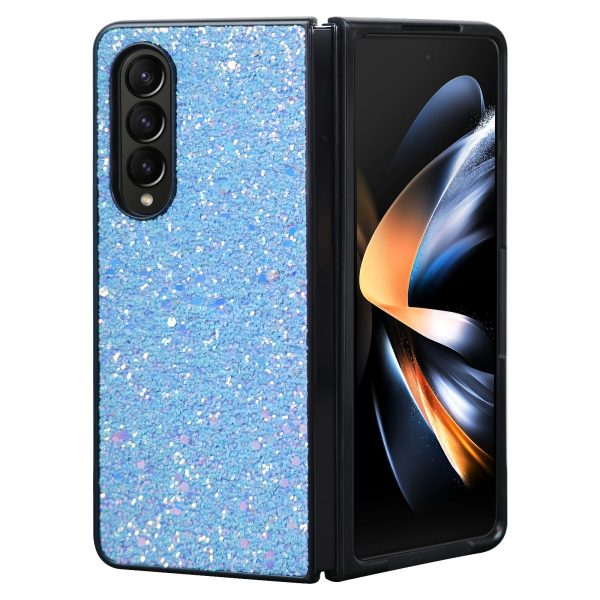 Foldable Diamond Case for Samsung Galaxy z Fold 4 - Compact and Stylish - Flash Blue