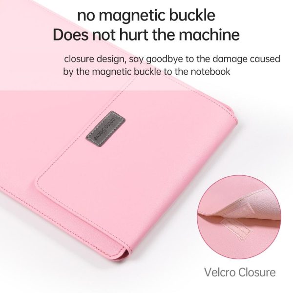 Lightweight 4-in-1 Leather Laptop Bag - 13 / 14 Inches Portable - Pink - Image 5