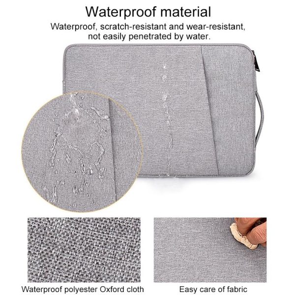14.1 Inch Laptop Felt Sleeve Protective Case Carrying Bag - Dark Grey - Image 6