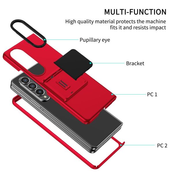 Foldable 3d Design Phone Case for Samsung Galaxy z Fold 4 / 5g - Red - Image 4