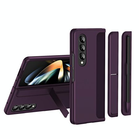 Detachable Pen & Phone Case for Samsung Galaxy z Fold 4 - 2 in 1 - Purple