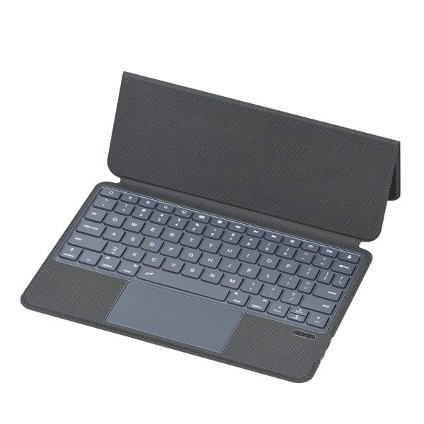 Bluetooth Keyboard Leather Case For Ipad Air / Pro 11 - Touch Pad - Black - Image 6