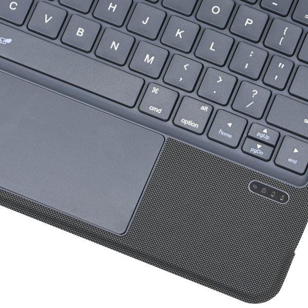 Bluetooth Keyboard Leather Case For Ipad Air / Pro 11 - Touch Pad - Black - Image 8