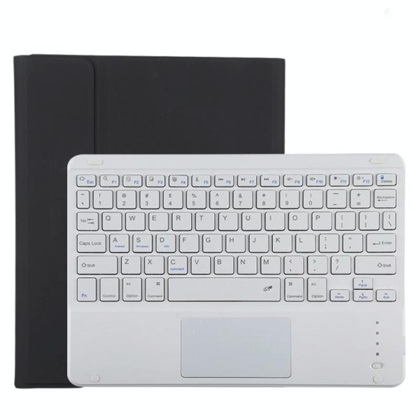 Bluetooth Tablet Case For Ipad Pro 11 With Touchpad & Pen Slot - Detachable Microfiber Leather - Black - Image 2