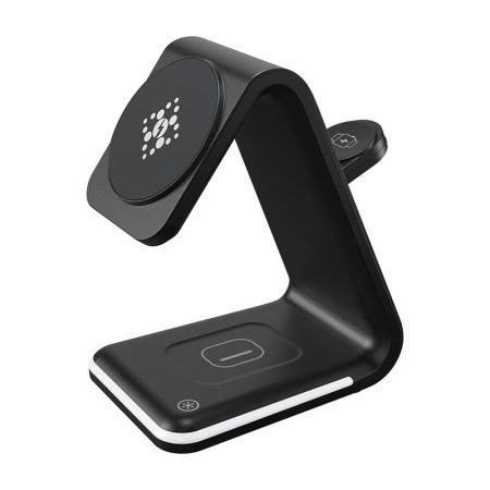 3 In 1 Magnetic Wireless Vertical Charger - Black