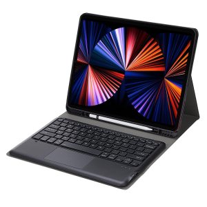 Detachable Bluetooth Keyboard Tablet Case For Ipad Pro 12.9 - Ultra-Thin With Touchpad Pen Slot & Holder - Black - Image 15