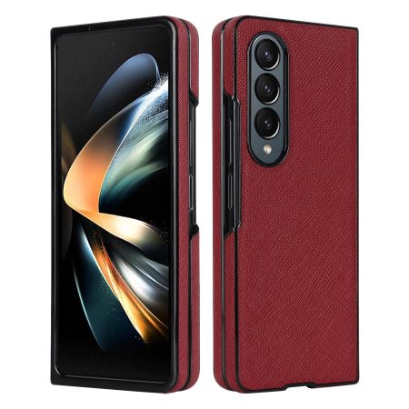 Foldable Cross Pattern Phone Case - Compact Design - Red