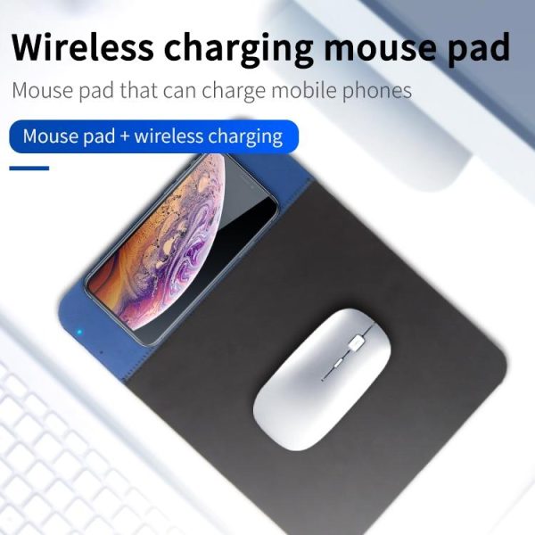 10W Qi Wireless Charger Mouse Pad 26.2 X 19.8 X 0.65Cm - Black - Image 9