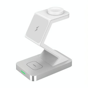 15W 3 In 1 Magnetic Wireless Charger For Iphone Watch Airpods - Black - Image 3