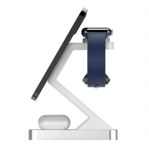 15W 3 In 1 Magnetic Wireless Charger For Iphone Watch Airpods - Black - Image 4