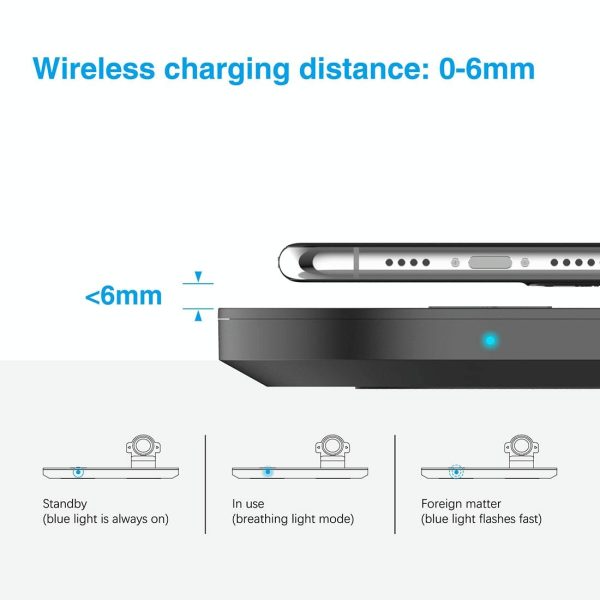 3 In 1 Wireless Charger For Phones Iwatch Airpods - Black - Image 12