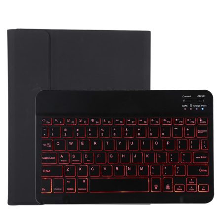 Bluetooth Tablet Case For Ipad Pro 11 With Detachable Microfiber Leather Backlight Pen Slot & Holder - Black