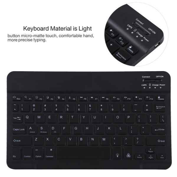 Bluetooth Tablet Case For Ipad Pro 11 With Detachable Microfiber Leather Backlight Pen Slot & Holder - Black - Image 6