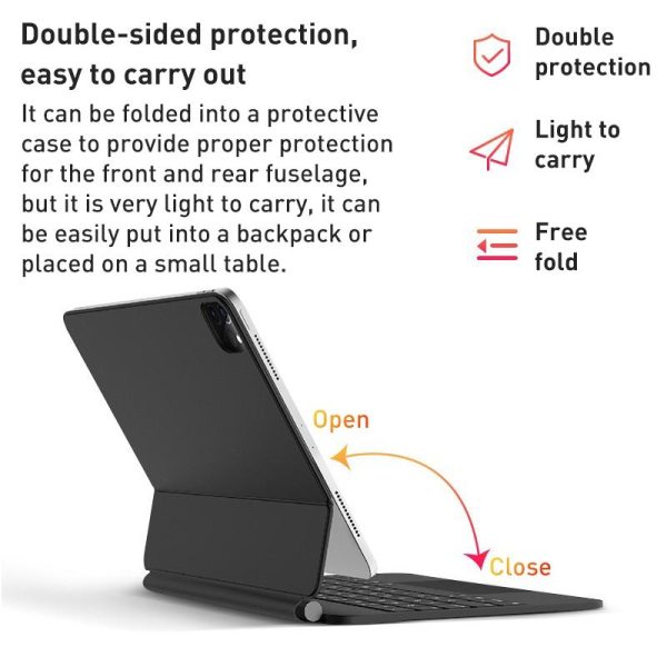 2022 T89 Magic Bluetooth Keyboard Leather Case For Ipad 10.9 Gen 10 - Black - Image 4