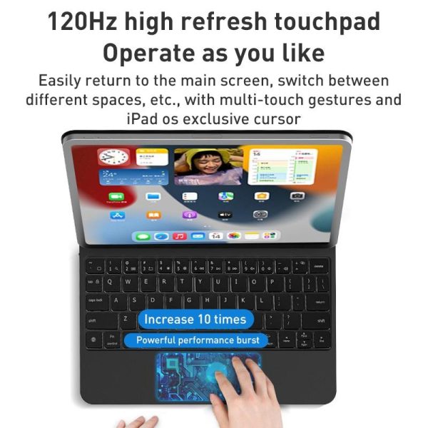 2022 T89 Magic Bluetooth Keyboard Leather Case For Ipad 10.9 Gen 10 - Black - Image 6