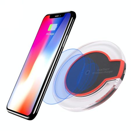 Ultra Thin Wireless Charger For Qi Standard Phones - Black