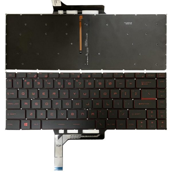 Backlit Laptop Keyboard for Msi Gs65 Series - us Version - Black - Image 14