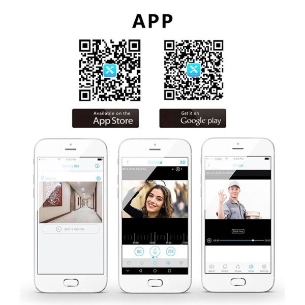 Smart Wifi Video Doorbell With Remote Monitoring & Voice Intercom - 720P 6400Mah Black - Image 9