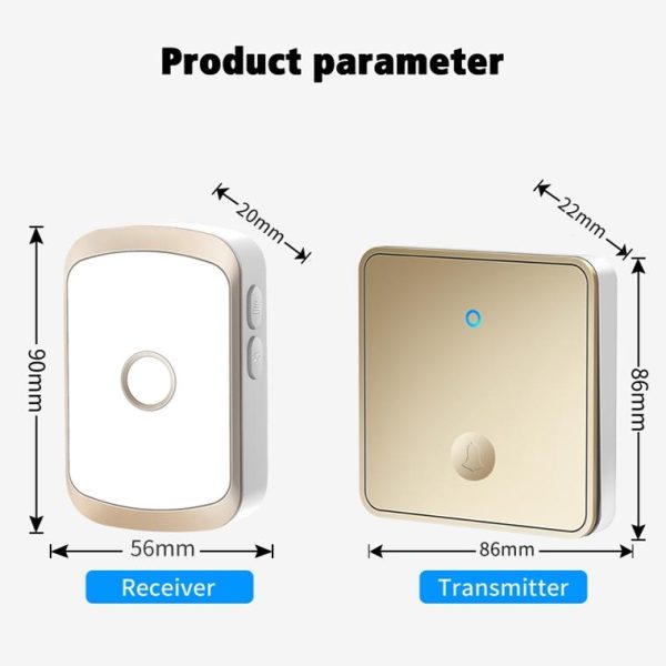 Wireless Self-Generating Doorbell - 1 For 1 Offer - White - Image 3