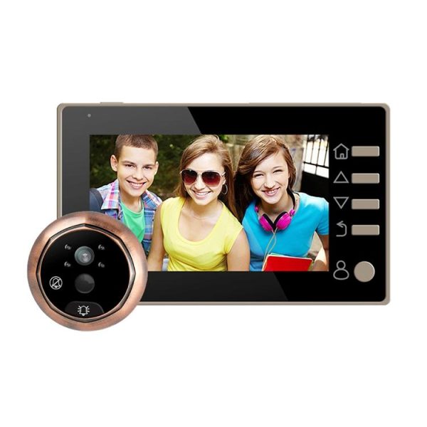 Smart Doorbell With 4.3 Tft Screen 3.0Mp Camera Night Vision Motion Detection And 32Gb Tf Card Support - Black - Image 11