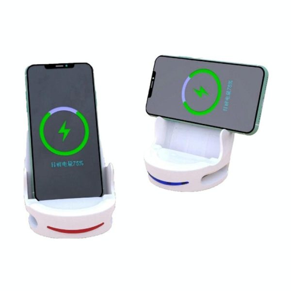 15W Magnetic Wireless Charger Stand For Sofa Phone - Black - Image 3