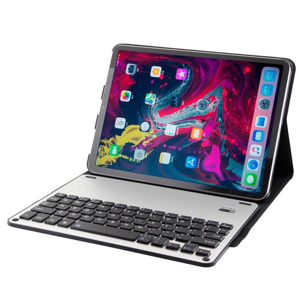 Bluetooth Keyboard & Leather Tablet Case For Ipad Pro 11 2018 - Detachable Aluminum Three-Gear Magnetic Sleep Function - Black - Image 6