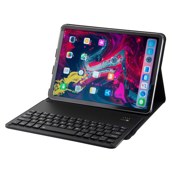 Bluetooth Keyboard & Leather Tablet Case For Ipad Pro 11 2018 - Detachable Aluminum Three-Gear Magnetic Sleep Function - Black - Image 14