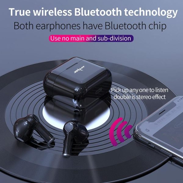 Wireless Bluetooth 5.0 Earbuds with Charging Case - T3 Tws - Black - Image 12