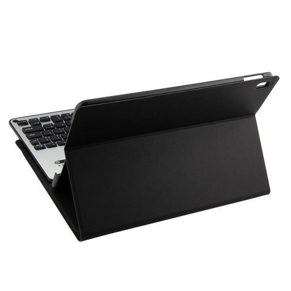 Aluminum Keyboard & Leather Tablet Case For Ipad Pro 10.5 / Air 2019 - Bluetooth Detachable Water Repellent - Black - Image 6