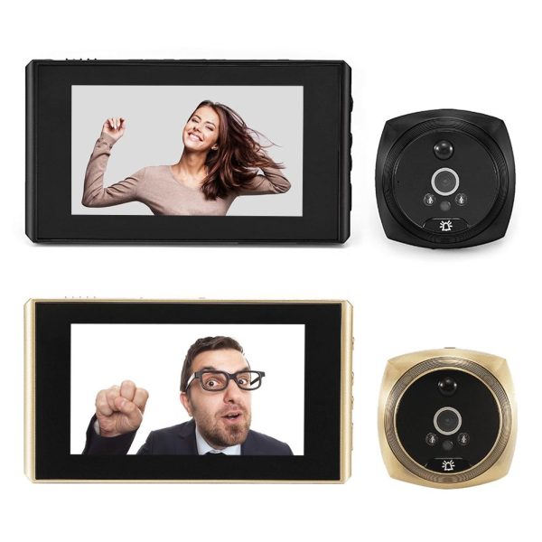 4.3 Screen Video Doorbell With 2.0Mp Resolution - Black - Image 3
