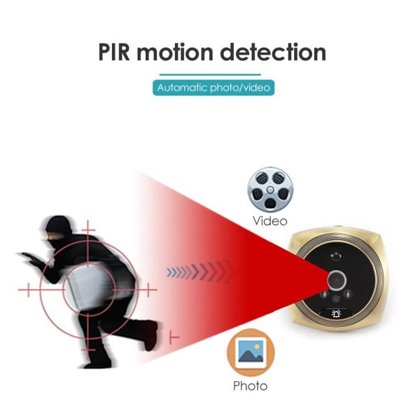 4.3 Screen Video Doorbell With 2.0Mp Resolution - Black - Image 7