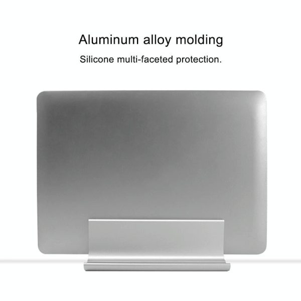 Adjustable Vertical Laptop Stand - Portable Aluminum Alloy Base Black - Image 6
