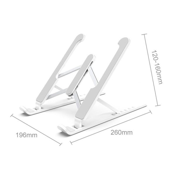 Foldable Laptop Stand for Desktop Cooling and Lifting - Black - Image 3
