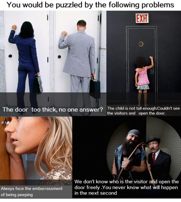 4.3 Security Camera Door Peephole With One-Key Watch - Black - Image 13