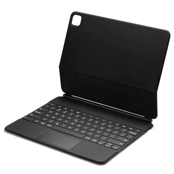 Ultra-Thin Detachable Bluetooth Keyboard Tablet Case For Ipad Pro 12.9 With Touchpad & Backlight - Black - Image 5