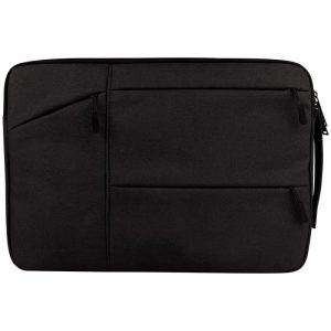 12 Laptop / Tablet Bag with Multiple Pockets - Portable & Durable - Black - Image 3