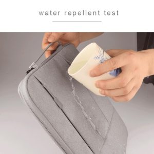 12 Laptop / Tablet Bag with Multiple Pockets - Portable & Durable - Black - Image 4