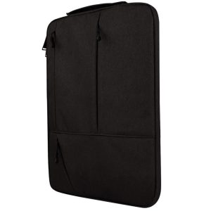 12 Laptop / Tablet Bag with Multiple Pockets - Portable & Durable - Black - Image 7