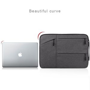 12 Laptop / Tablet Bag with Multiple Pockets - Portable & Durable - Black - Image 9
