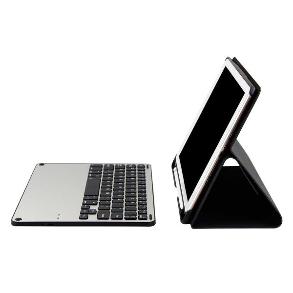 Bluetooth Keyboard & Tablet Case For Ipad Air / Pro 9.7 - Detachable Aluminum Alloy Imitation Cloth Sleep / Water Repellent - Black - Image 5