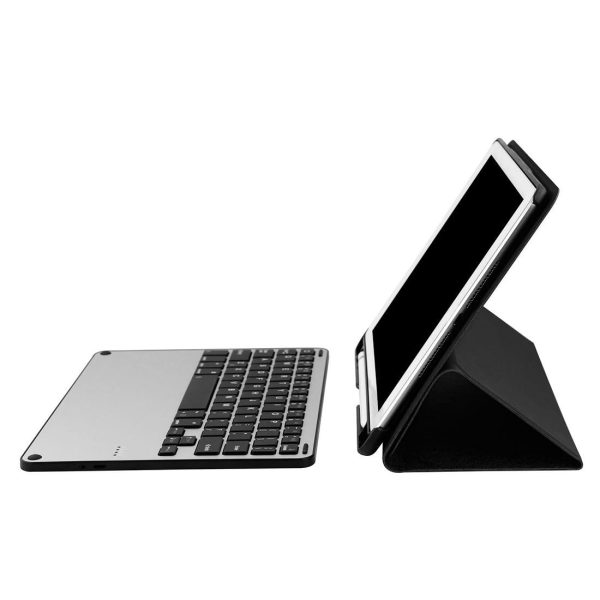 Bluetooth Keyboard & Tablet Case For Ipad Air / Pro 9.7 - Detachable Aluminum Alloy Imitation Cloth Sleep / Water Repellent - Black - Image 6