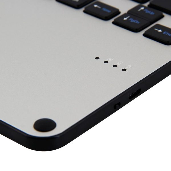 Bluetooth Keyboard & Tablet Case For Ipad Air / Pro 9.7 - Detachable Aluminum Alloy Imitation Cloth Sleep / Water Repellent - Black - Image 10