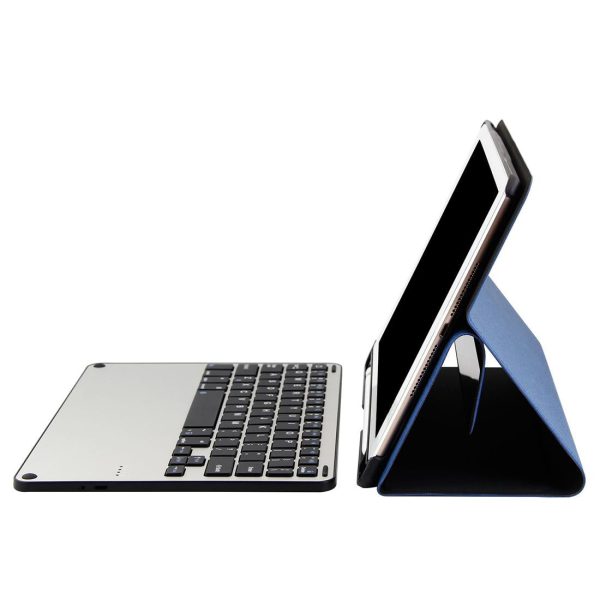 Bluetooth Keyboard & Tablet Case For Ipad Air / Pro 9.7 - Detachable Aluminum Alloy Imitation Cloth Sleep / Water Repellent - Black - Image 14