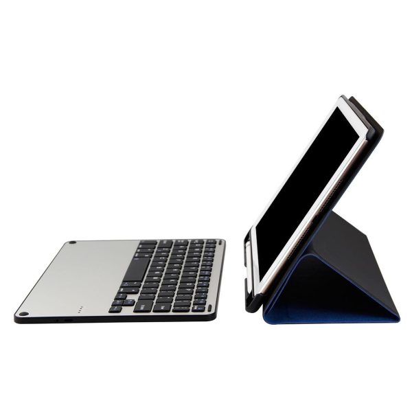 Bluetooth Keyboard & Tablet Case For Ipad Air / Pro 9.7 - Detachable Aluminum Alloy Imitation Cloth Sleep / Water Repellent - Black - Image 15