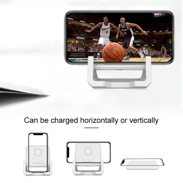 10W Vertical Wireless Charger For Mobile Phones Black - Image 7