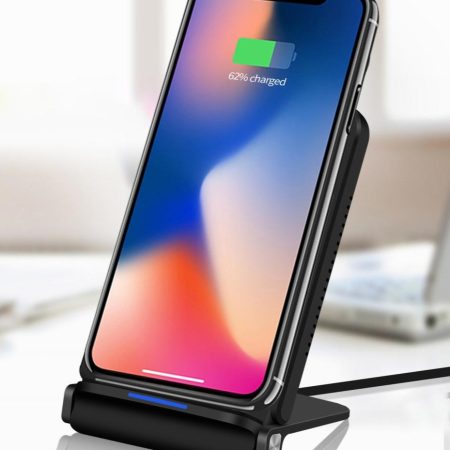 5W Fast Charging Qi Wireless Charger Pad - Black